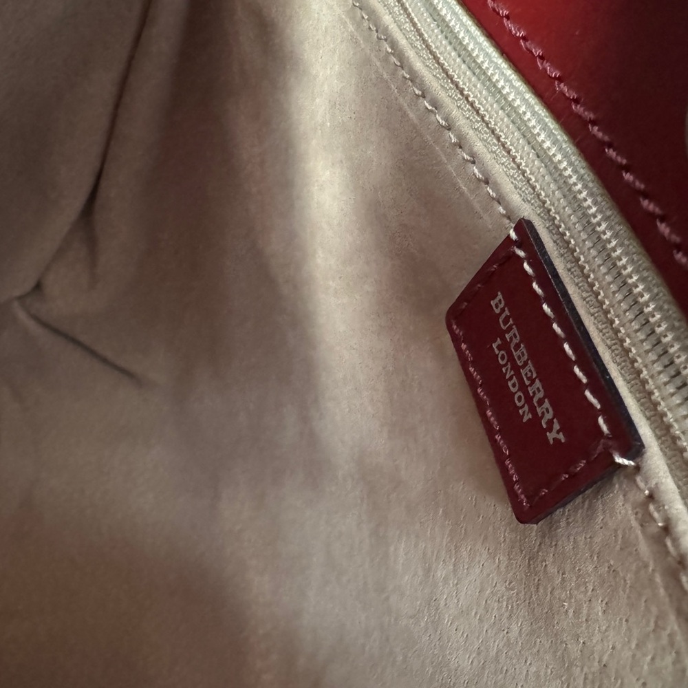 Burberry Haymarket Check PVC and Leather Mini Oxford Tote - Picture 10 of 15
